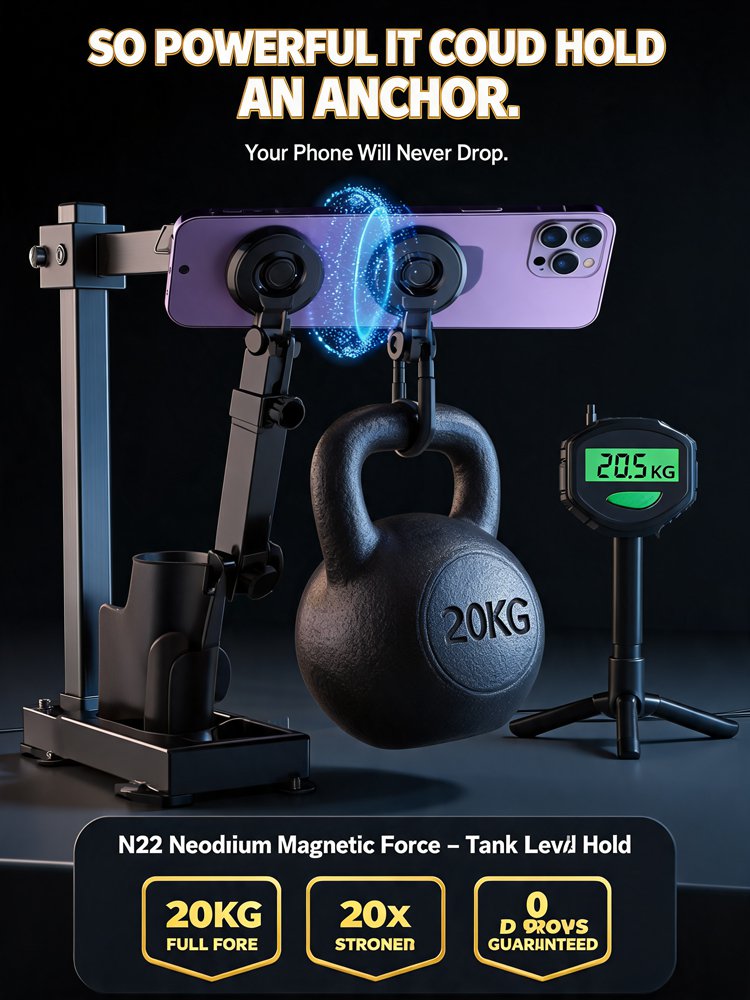 【Universal Adjustable】 Cup Holder Magnetic Arm Phone Stand