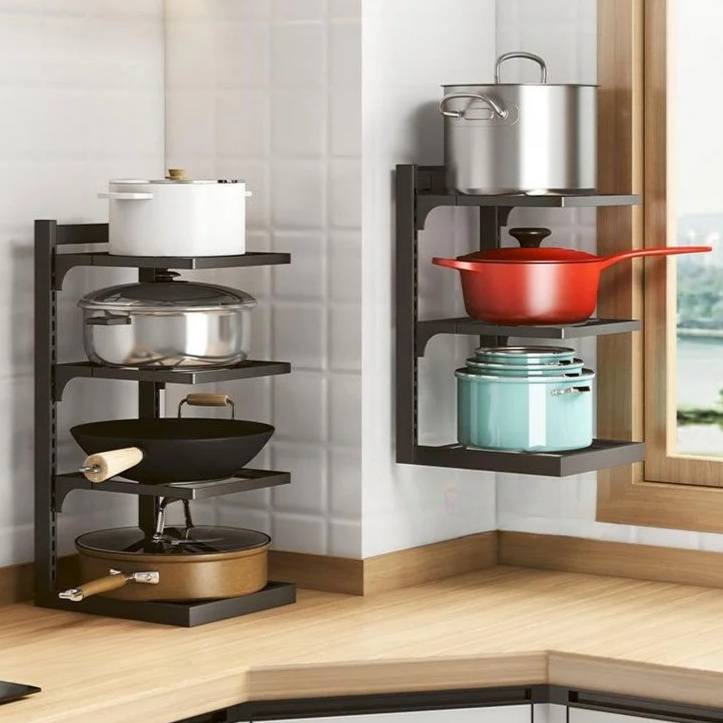 ชั้นวางของใต้ซิงก์สแตนเลส แบบหลายชั้น