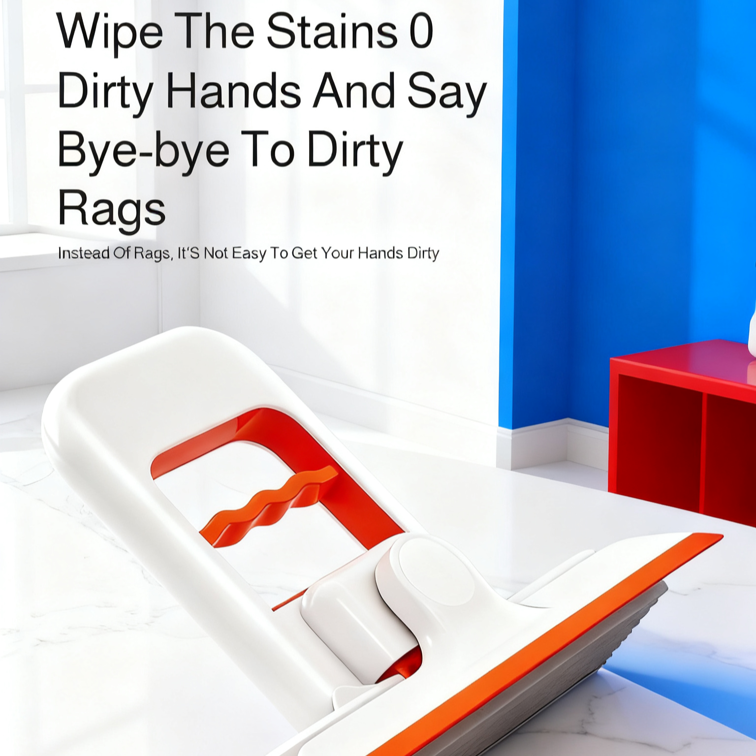 Mini Desktop Lazy Cotton Mop - No Hand Washing Required
