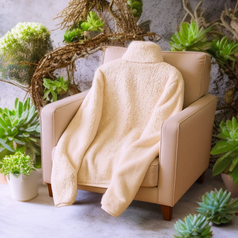 厚手で暖かいコーラルフリース裏地付きジャケット