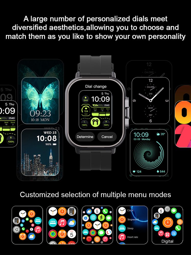 Bluetooth Earphone & Smart Watch 2-in-1 