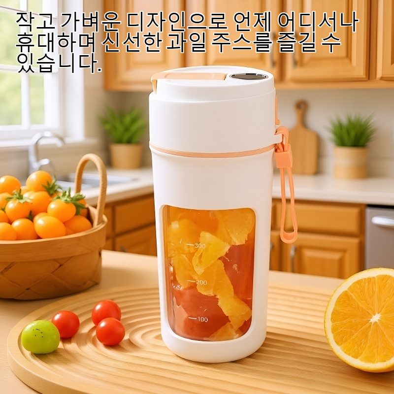 작고 휴대하기 편리한 과일 착즙기 컵