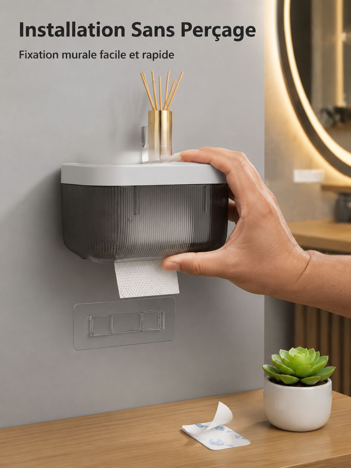 Boîte à mouchoirs en plastique de haute qualité