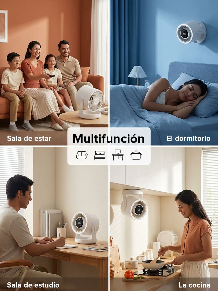 【Iluminable】Ventilador de circulación de aire frío con tecnología de variación de frecuencia