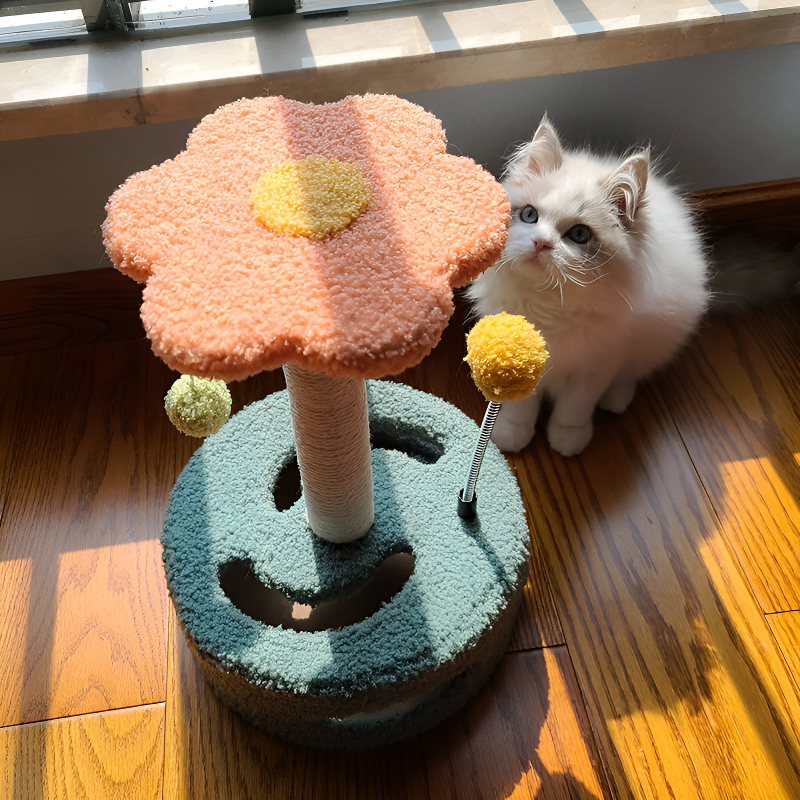 ของเล่นแมวที่ลับเล็บแบบจานหมุนขนาดเล็ก