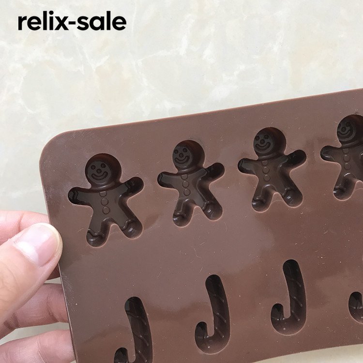 แม่พิมพ์ช็อกโกแลตรูปตุ๊กตาหิมะคริสต์มาส (แพ็ค 5 ชิ้น)