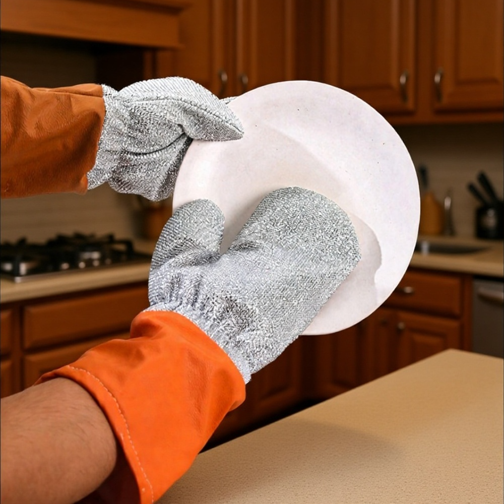 산업 현장에서 사용하는 내열 청소 장갑