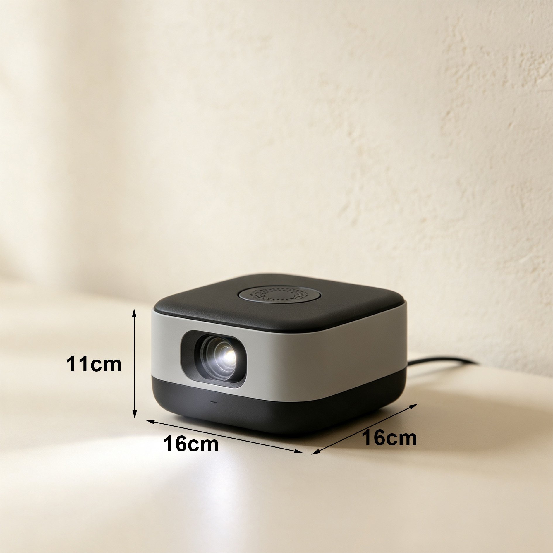 Lightweight projector setup for home theater
