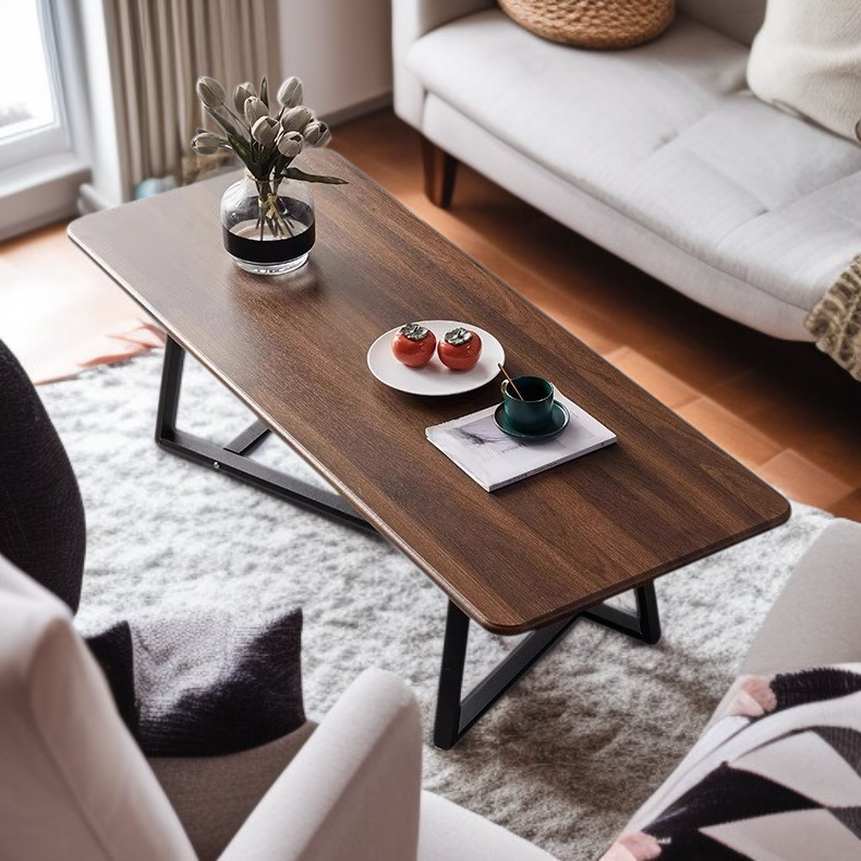 거실용 원목 직사각형 낮은 테이블