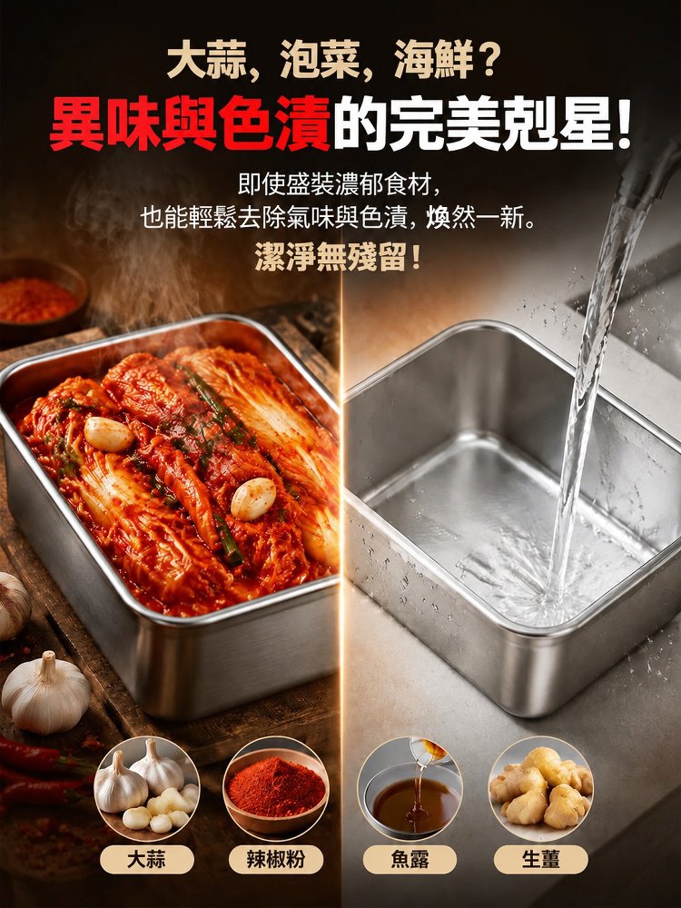 抗菌不鏽鋼保鮮盒