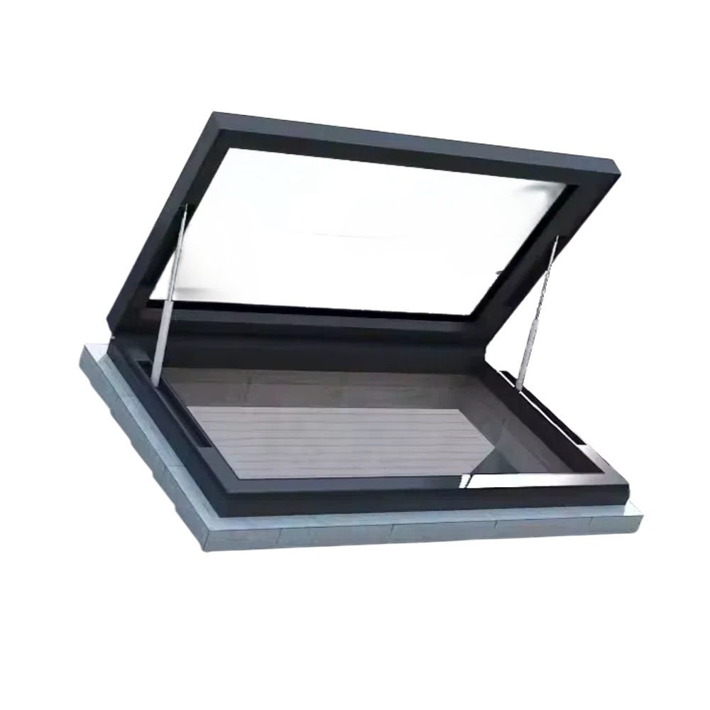 自動雙折室內地下室天窗垂直捲簾安全柵欄把手