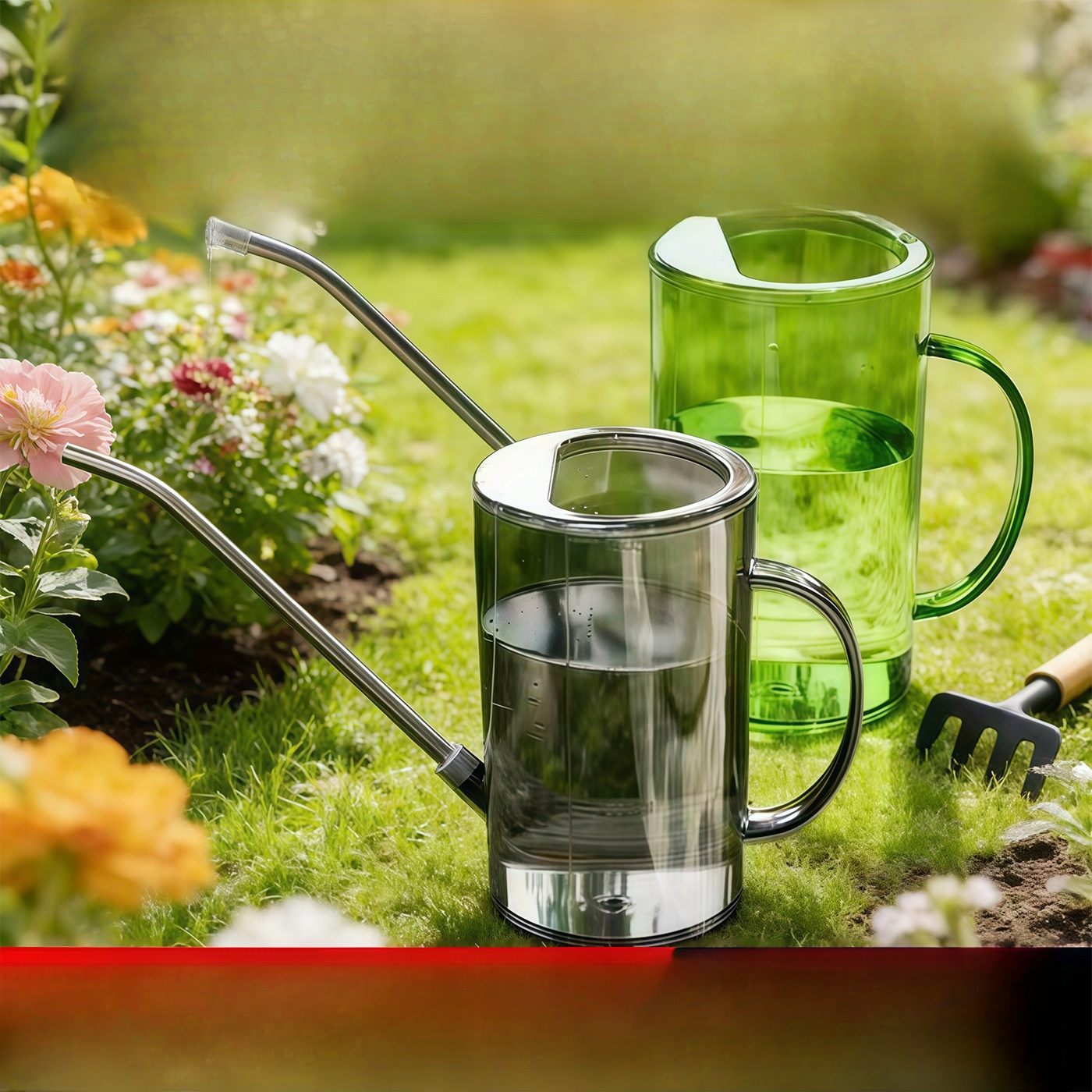 Arrosoir de jardin à long bec pour plantes en pot et fleurs