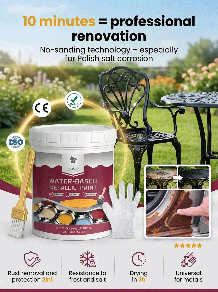 JUEFISH Black Water-Based Metallic Paint