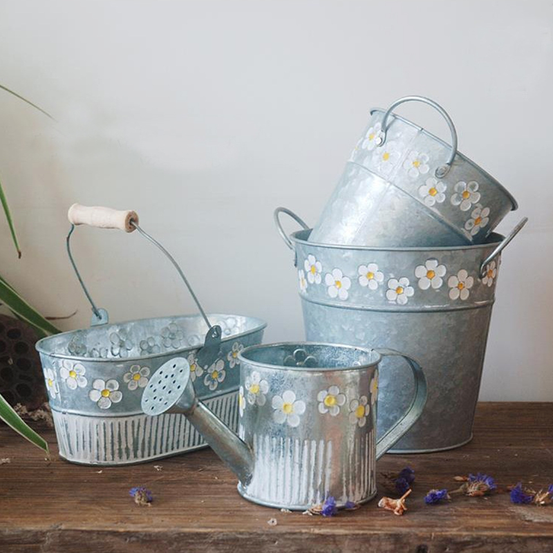 Pot de fleurs polyvalent, seau décoratif