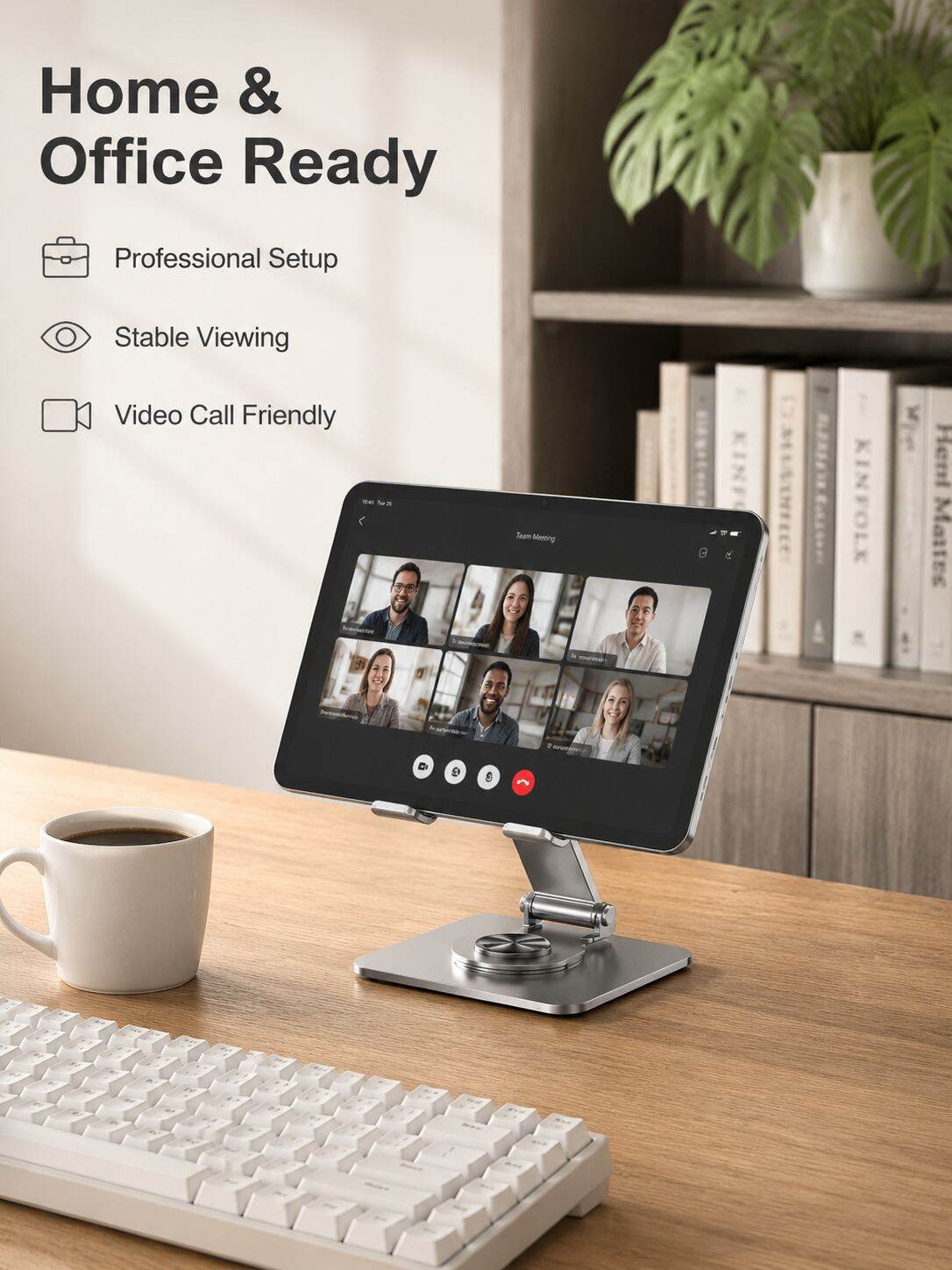 Multifunctional Tablet Stand 360° Rotating Portable Foldable Holder