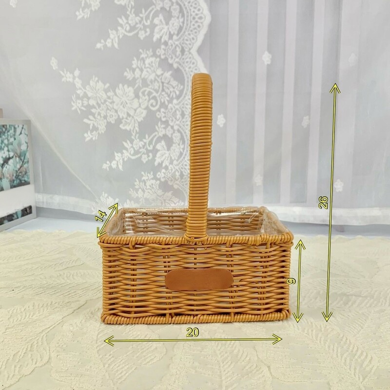 모조 등나무 바구니 장식품