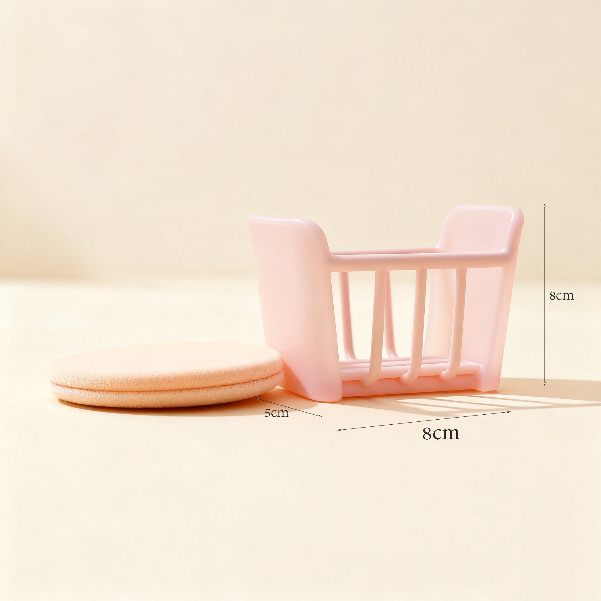 ที่หนีบพัฟแต่งหน้าสีชมพู ใช้กับพัฟแต่งหน้า