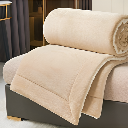 겨울용 두꺼운 코랄 플리스 담요