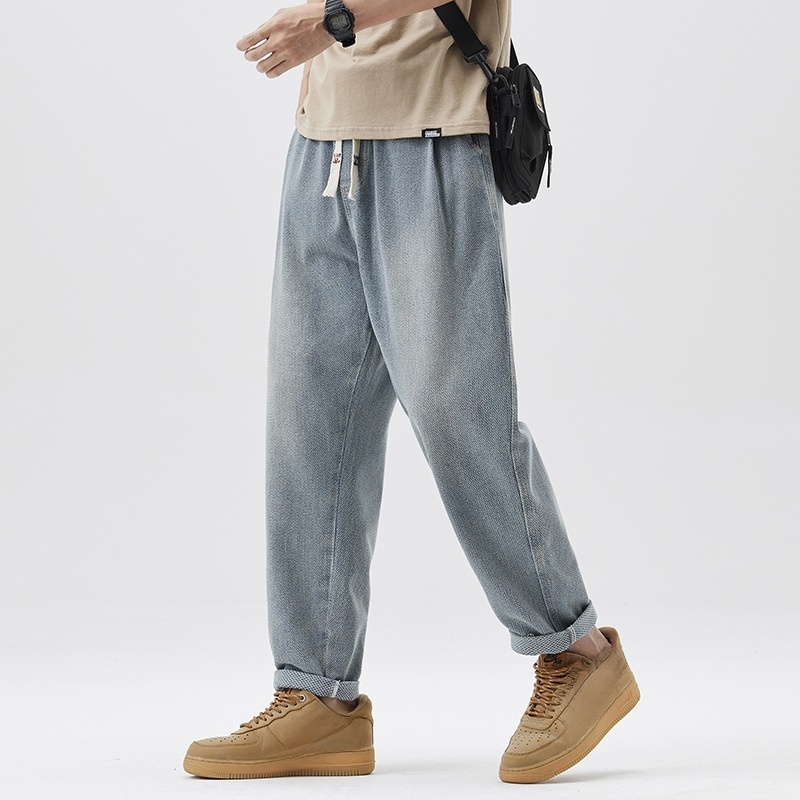 Herren Sommer Locker Gerade Jeans – Sternenhimmel Design