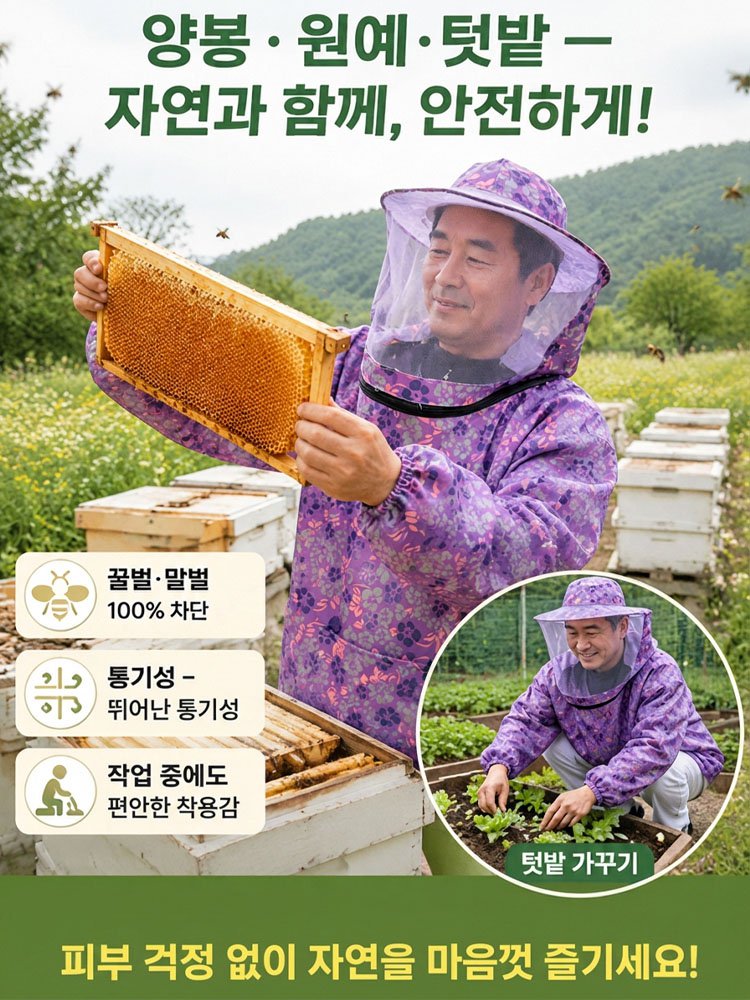 해충과 자외선, 상처까지 철벽 방어하는 아웃도어 멀티 작업복