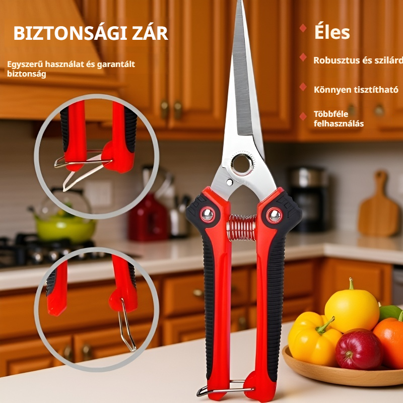 Kerti metszőolló, amely megkönnyíti a munkát 