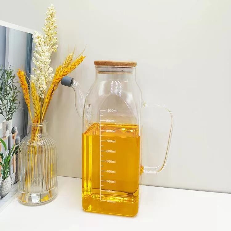 漏れ防止ガラスオイル缶