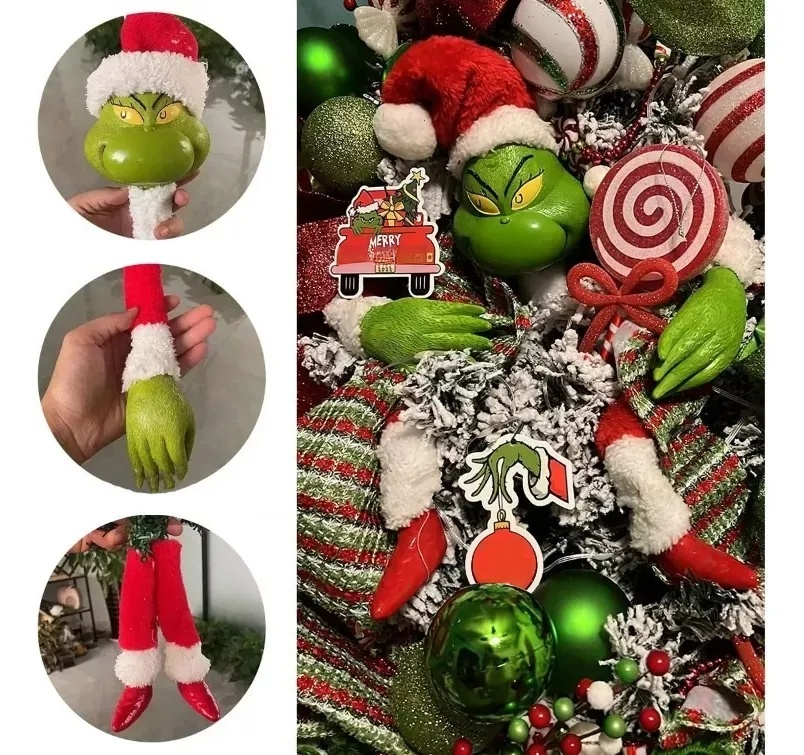 Adorno colgante Grinch para árbol de Navidad
