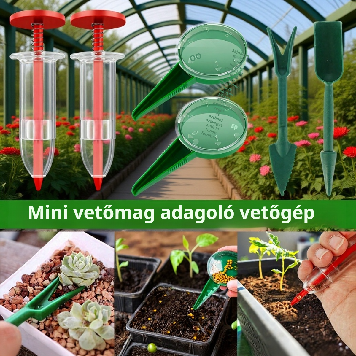 Ergonomikus kézi magvető szerszámok