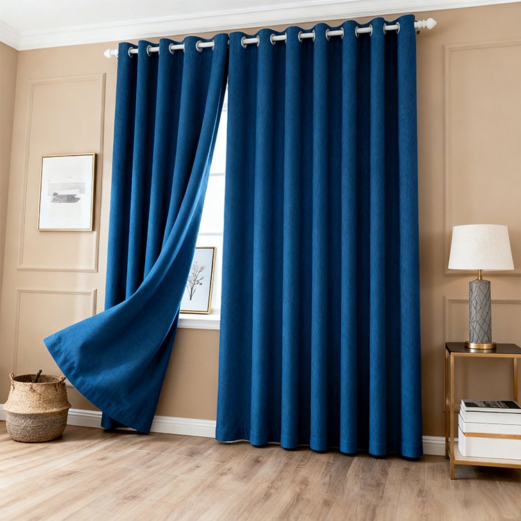 ผ้าม่านทึบแสงป้องกันแสงแดดในห้องนอน