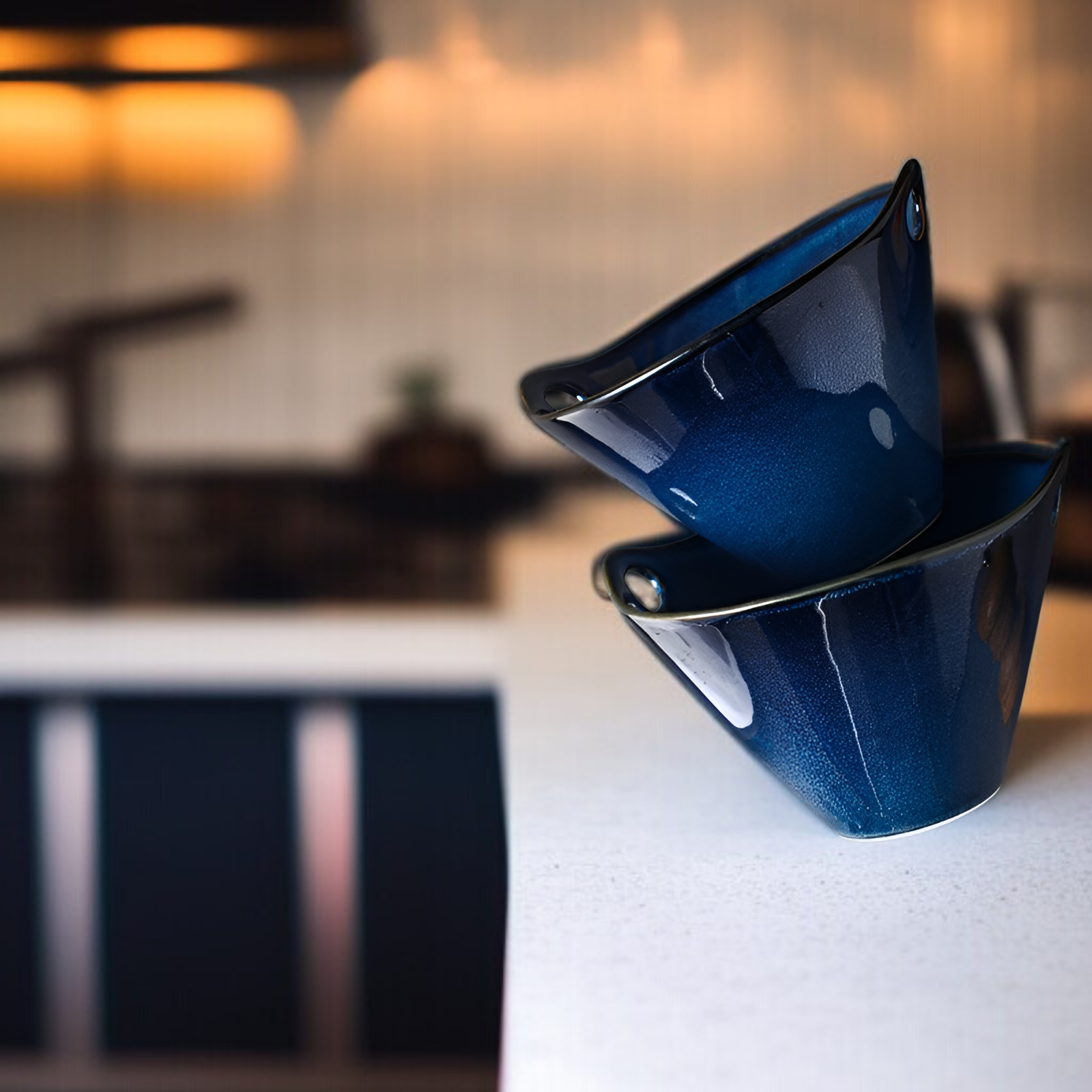 日本の窯麺鉢陶器帽子鉢家庭用ラーメン鉢両耳鉢創作食器食用麺鉢スープ鉢サラダ鉢