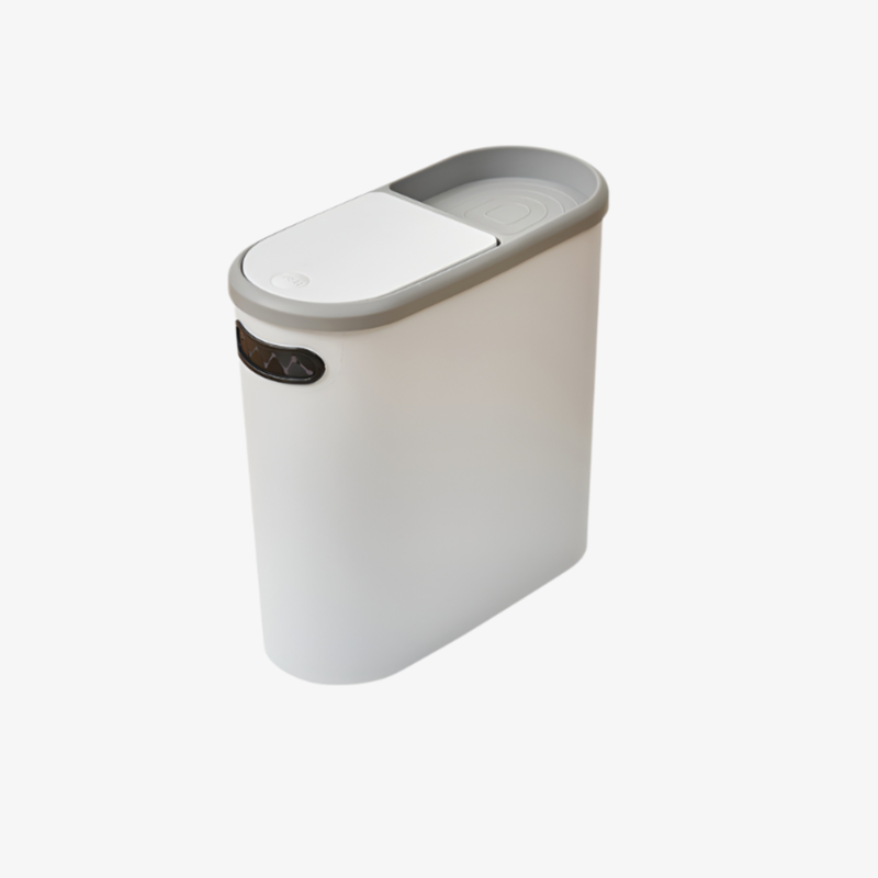 クリエイティブゴミ箱 家庭用トイレゴミ箱 リビングルーム キッチンゴミ箱 バスルーム 隙間ゴミ箱 蓋付き プッシュ式ゴミ箱