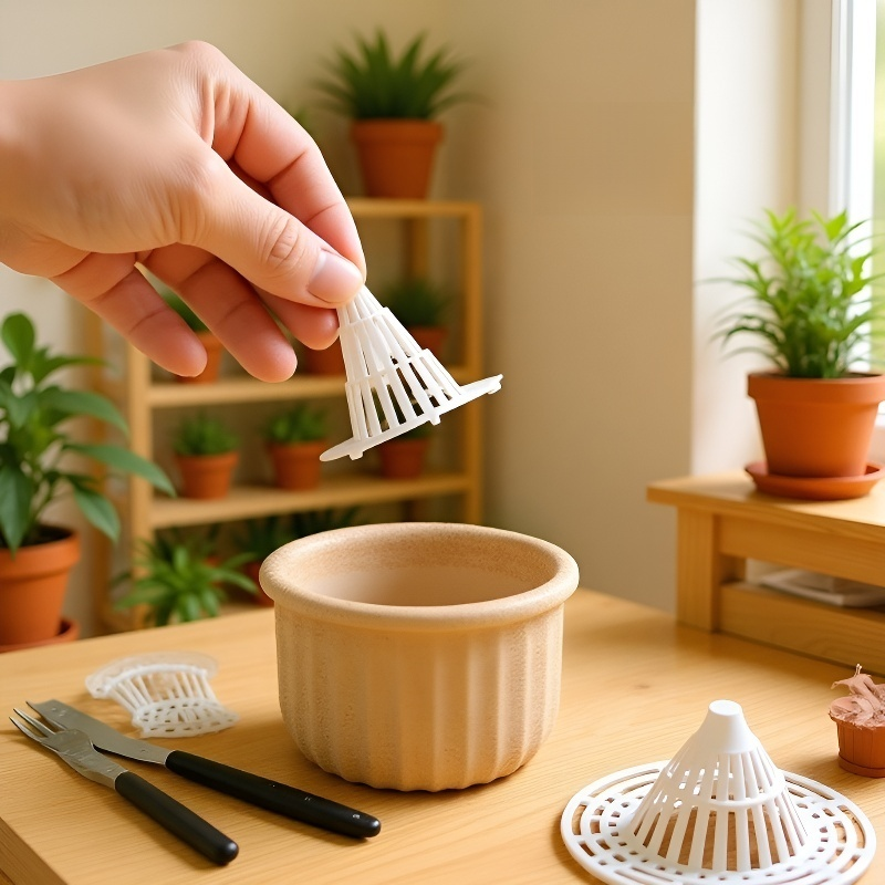 Almohadilla cónica para macetas, transpirable y anti-pudrición de raíces