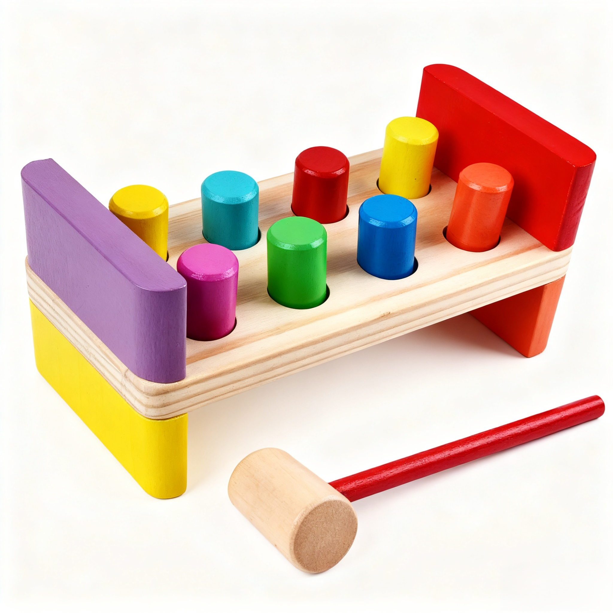 목재로 만든 두드리는 교육 장난감