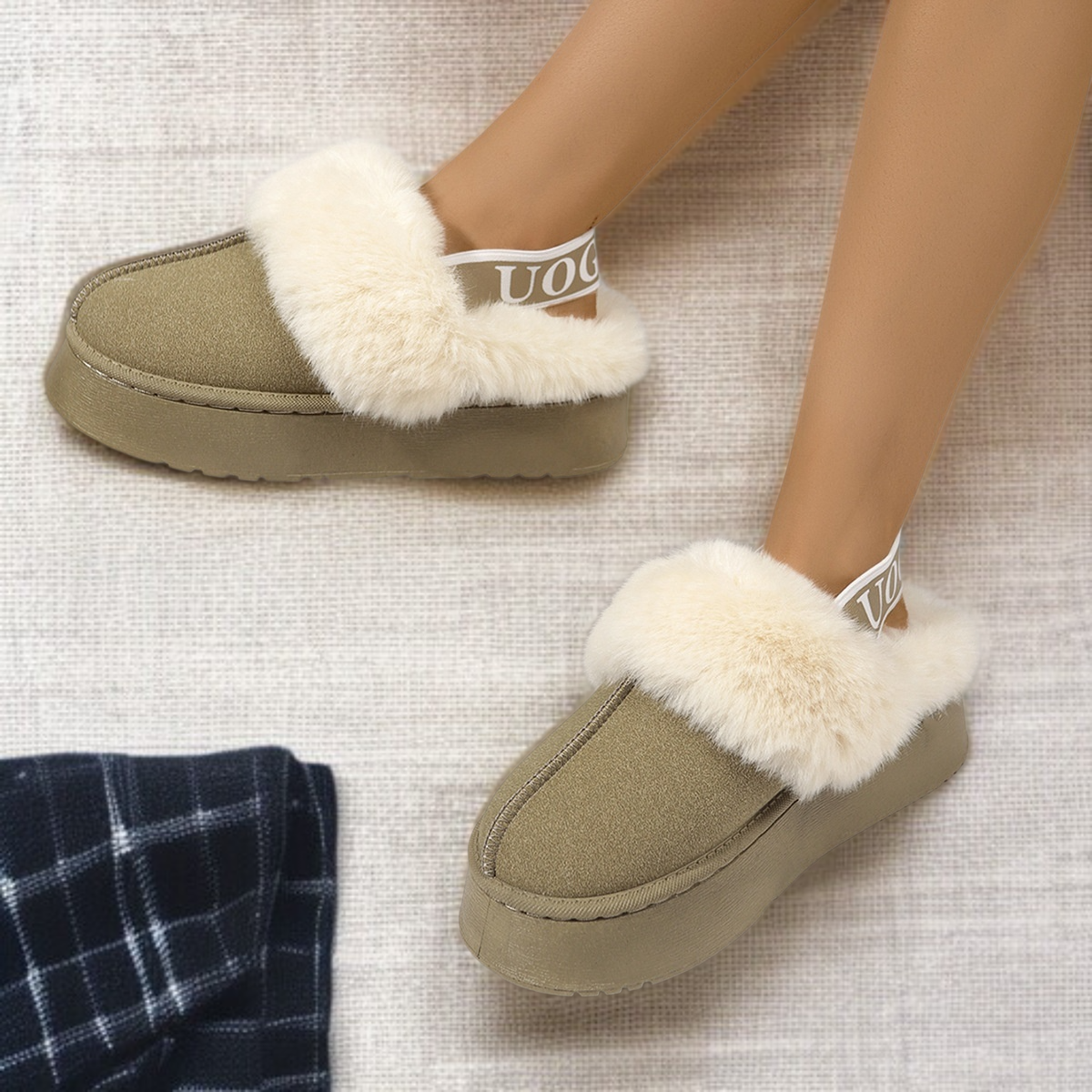 추동 밑창 면화 여성 스노우 부츠 캐주얼 기모 아웃도어 보온