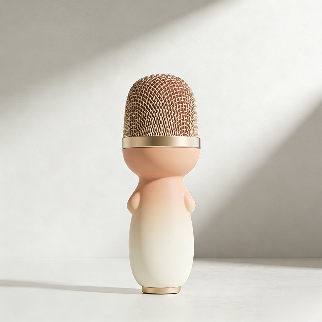 カラフルな知育音楽マイクおもちゃの全体画像