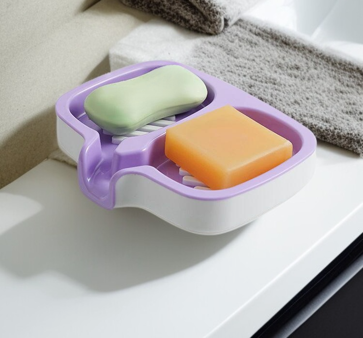 雙層瀝水皂盒易清洗