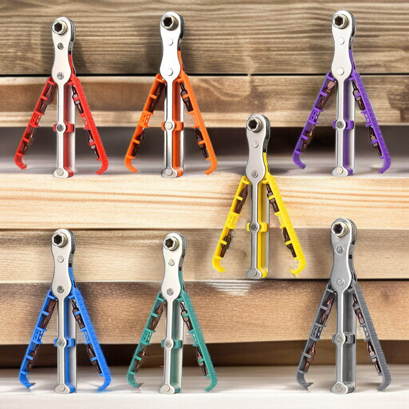 All components of the bidirectional screwdriver set