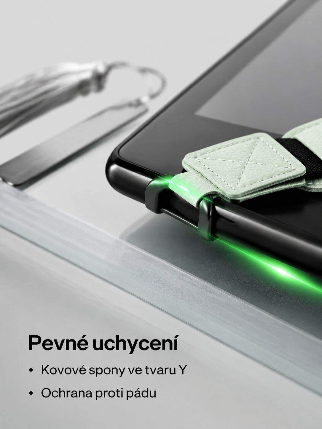 Multifunkční držák na tablet s popruhem a ochranou proti pádu