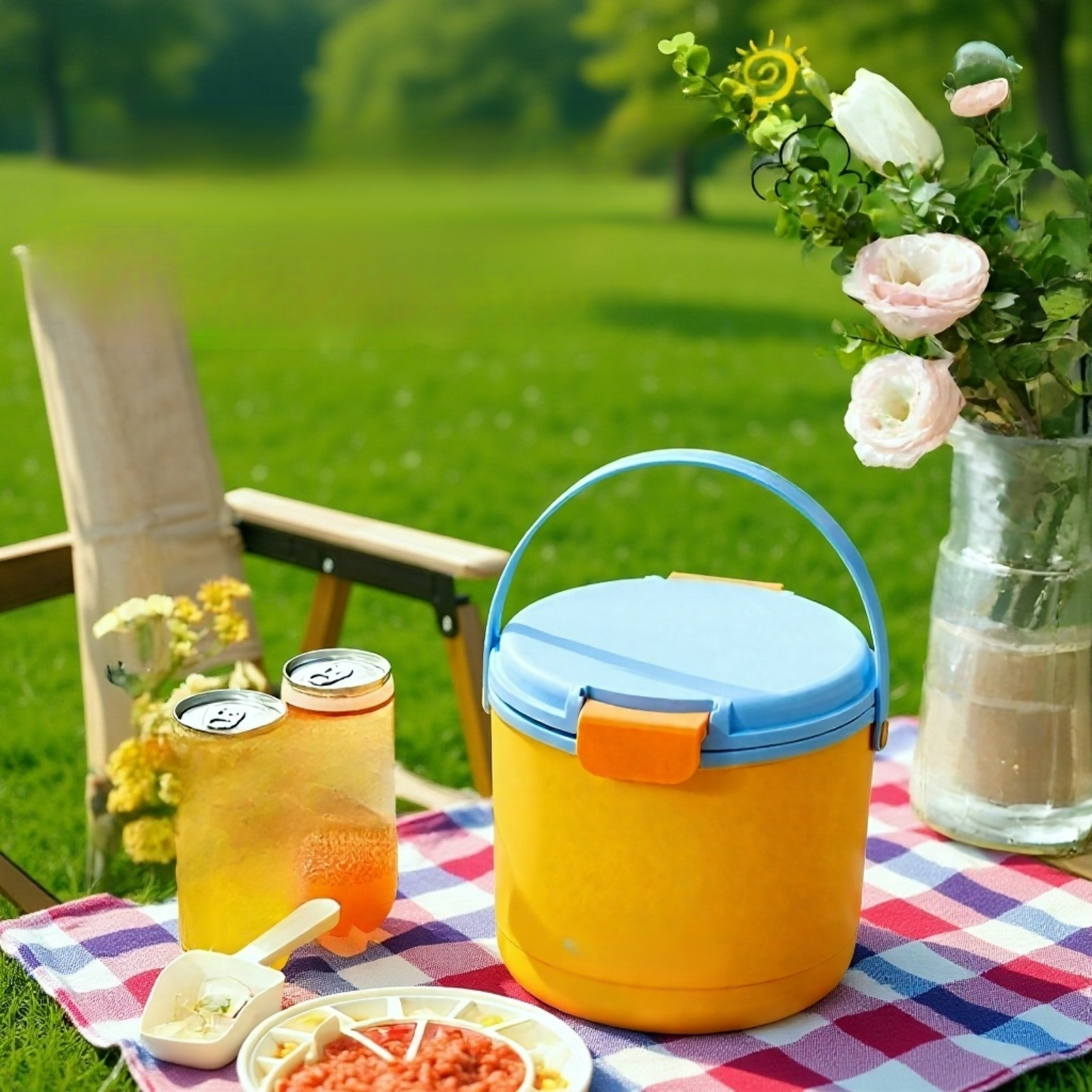 Cubo de hielo portátil de calidad alimentaria