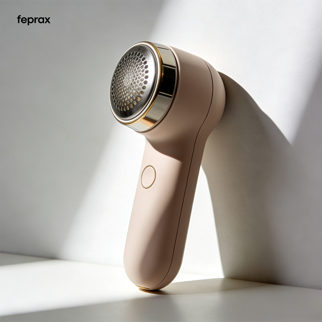 Quitapelusas eléctrico portátil sobre camiseta