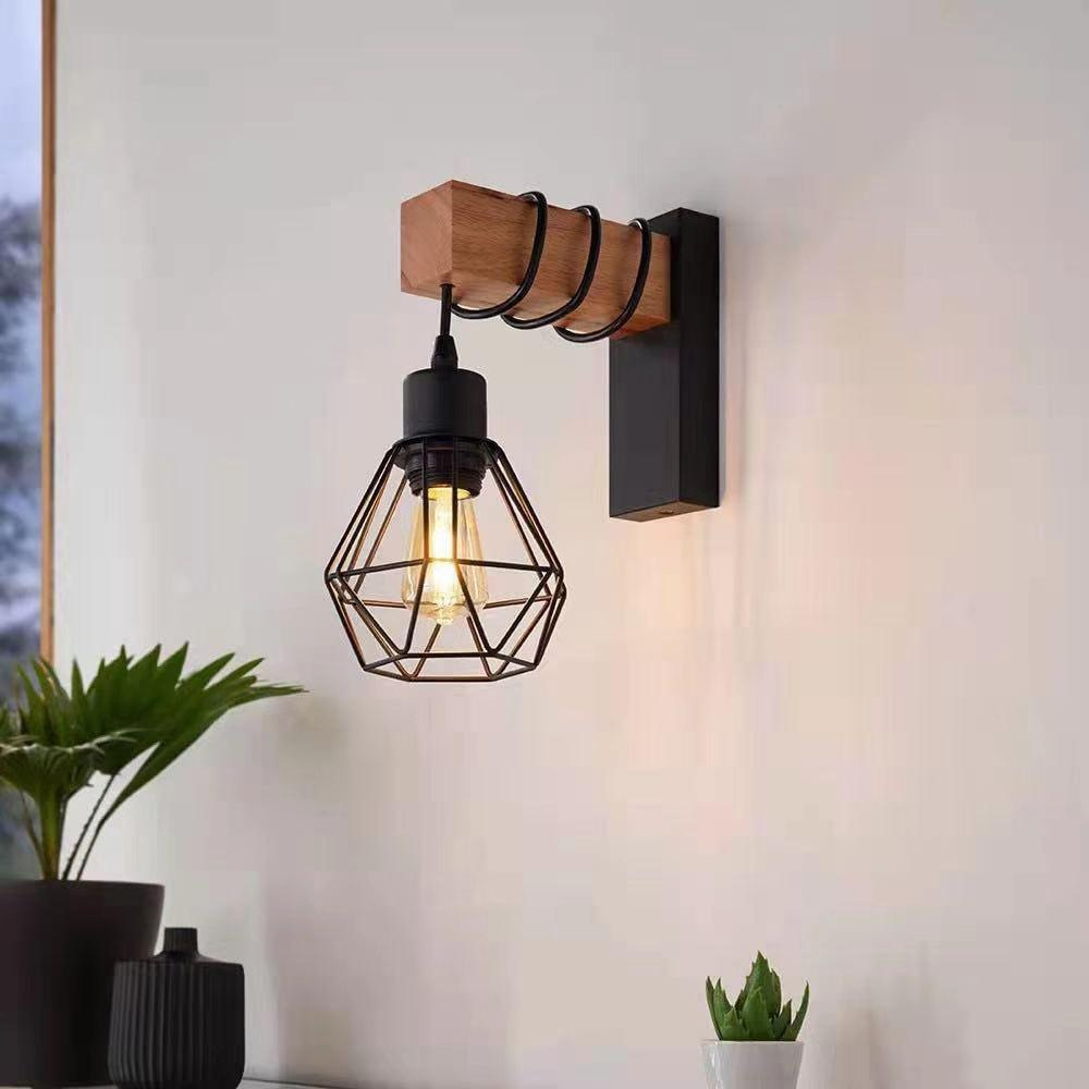 Modern American Iron Wall Light with E27 Base for Bedroom/Corridor/Entrance