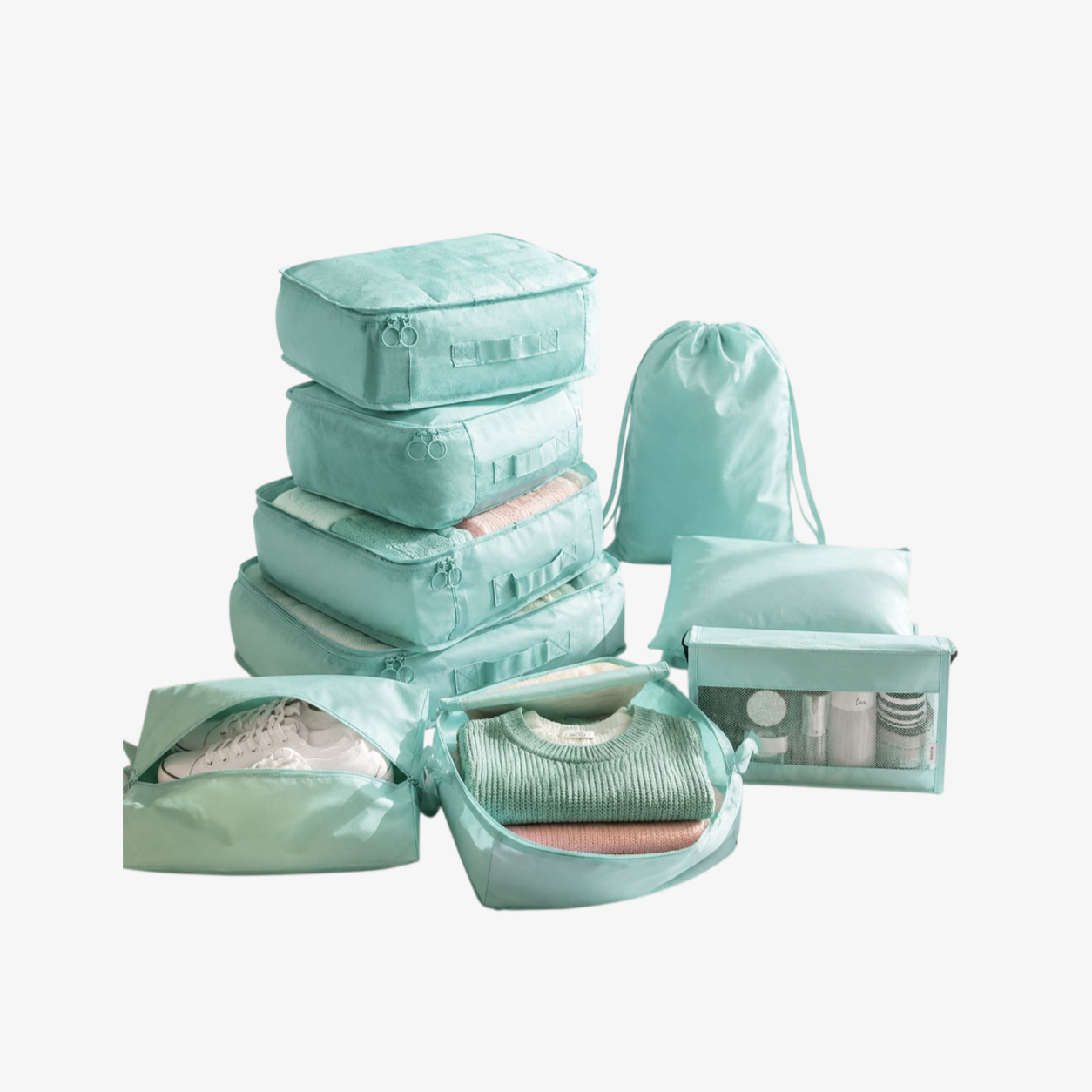 8-Piece Travel Clothes Organizer Set