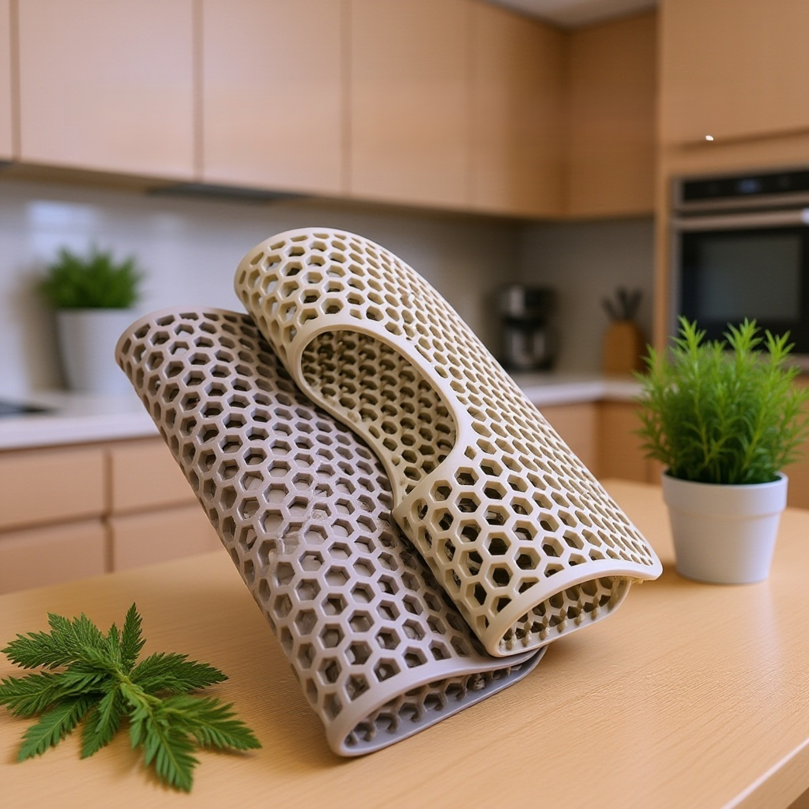  キッチン用シリコン水切りマット