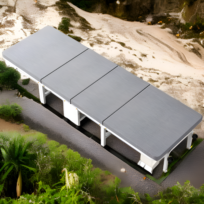 Cama multifuncional de madera plegable para exteriores