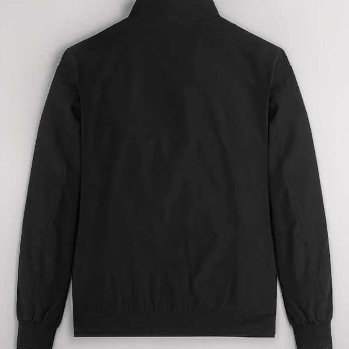 メンズジャケット、暖かく防風性のあるシンプルなスタンドカラーコート