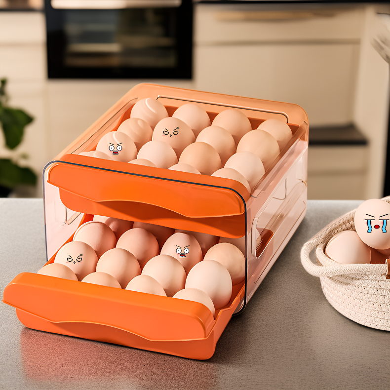 이중 서랍형 가정용 계란 상자