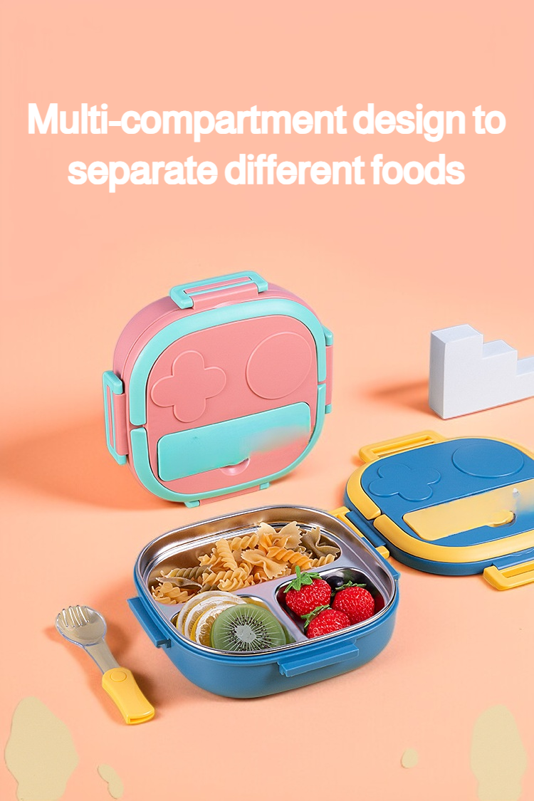 Portable insulated children's lunch box with handle