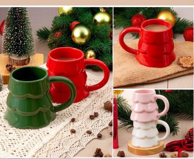 감각적인 디자인의 커플용 머그