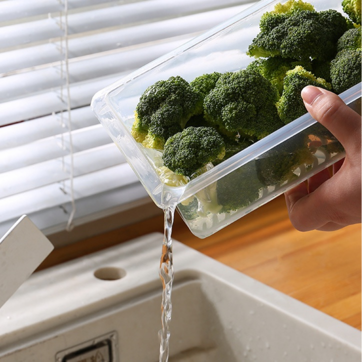 Juego de cajas rectangulares herméticas con tapa para conservación de alimentos