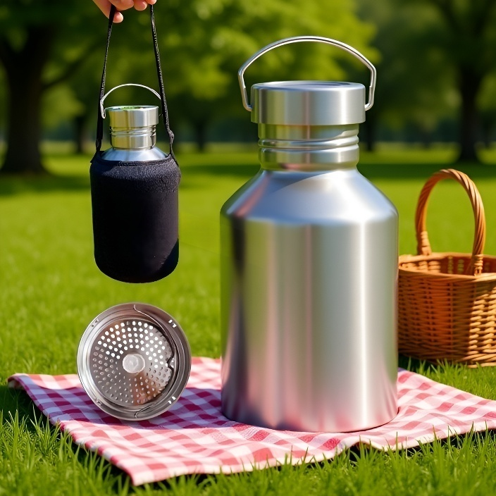 كوب ترمس السفر بغطاء محكم الإغلاق